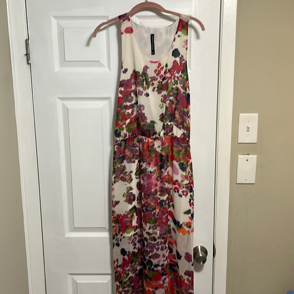 Flowey floral cross back maxi